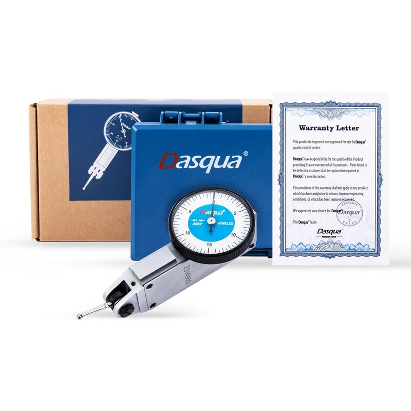 Dasqua Dial Test Indicator 0-0.03" with Shock-Proof Gearing, Resolution 0.0005" - Image 4